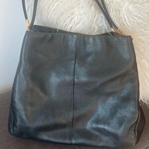 Coach Black Leather Shoulder Bag Vintage